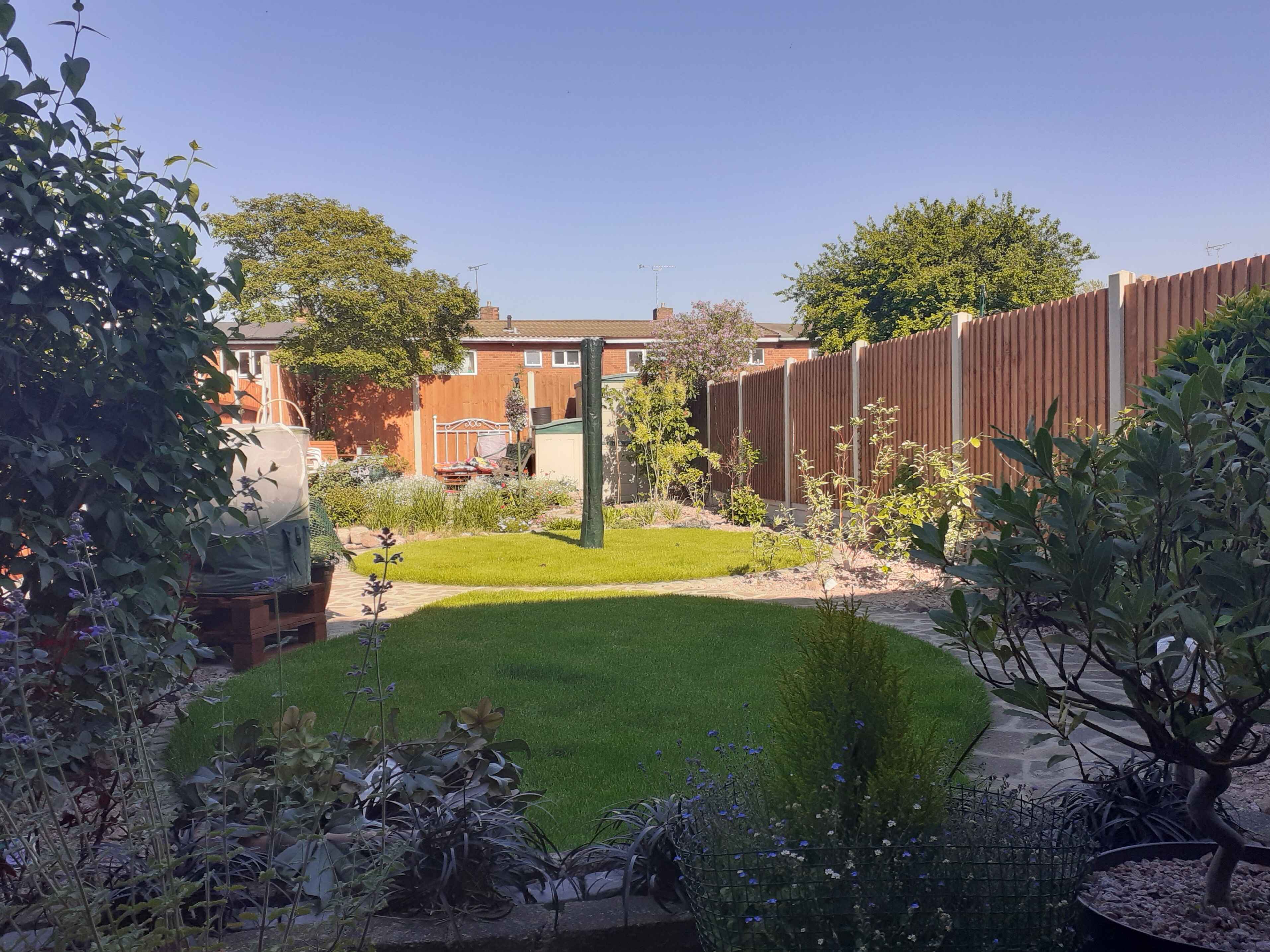 Garden after completion - The garden once work was completed